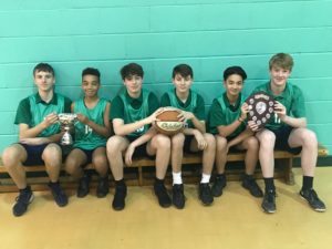 Year 9 Basketball Team League and cup winners