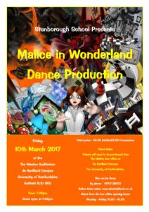 Malice in Wonderland Dance Production 2017