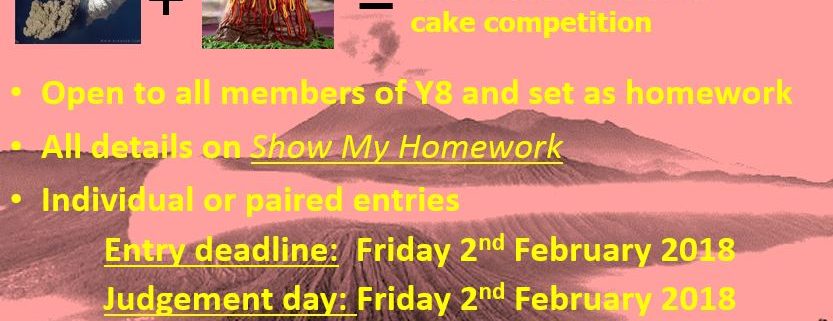 Y8 Volcano Cake Competition 2018
