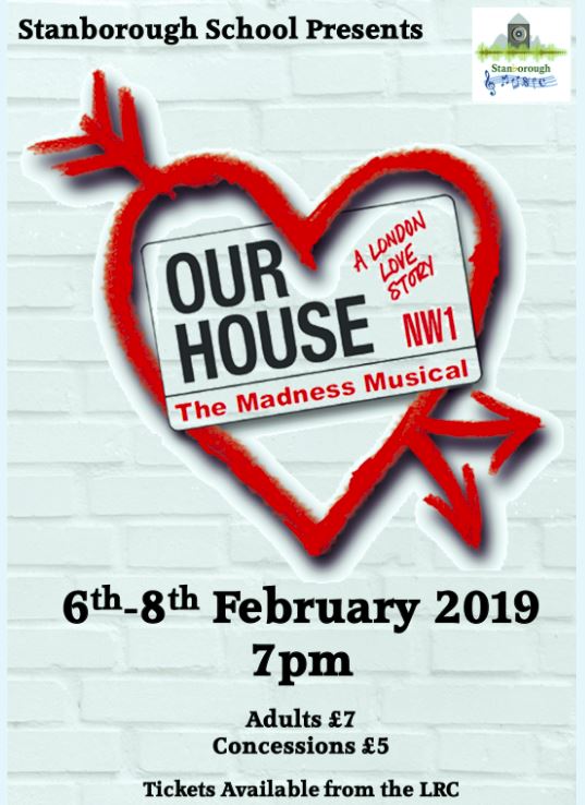 School Production 2019 Our House Poster