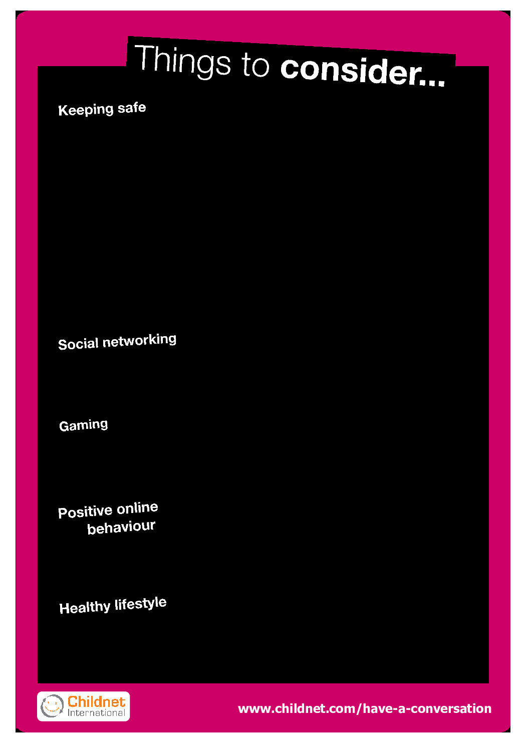 Family agreement advice