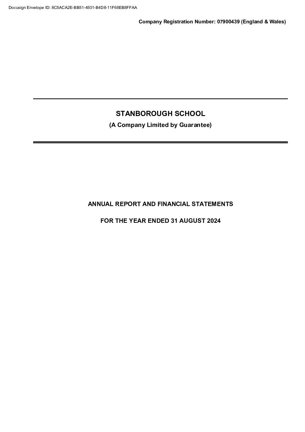 2024 End of Year Accounts