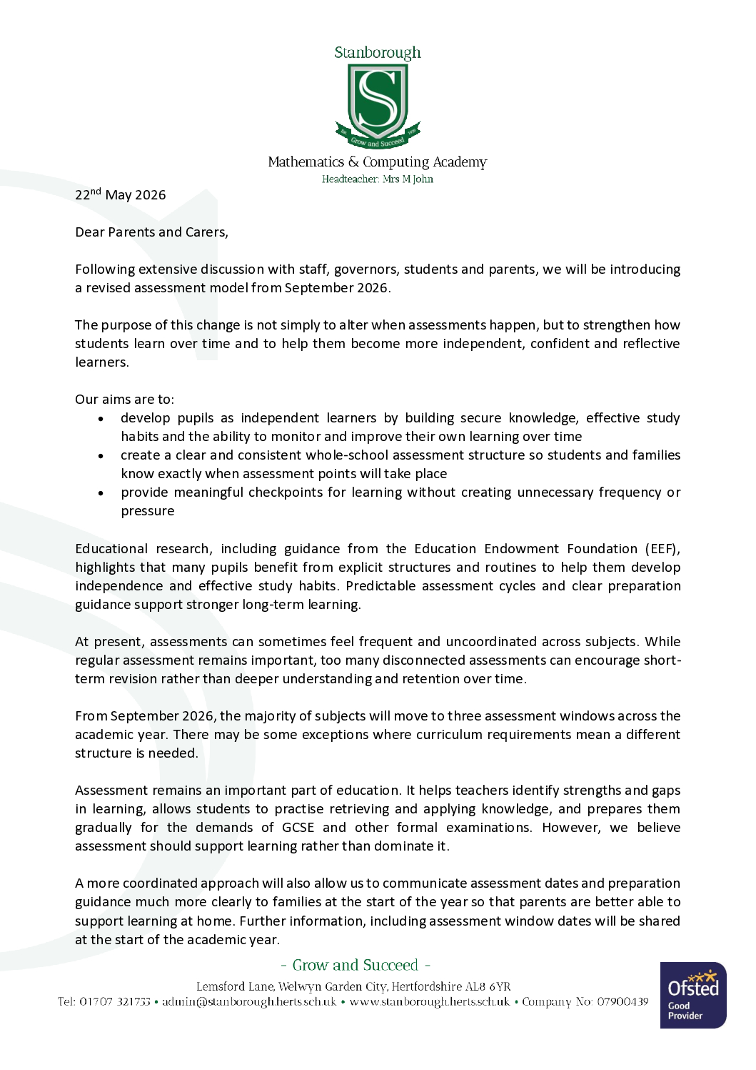 Coffee Morning invitation letter