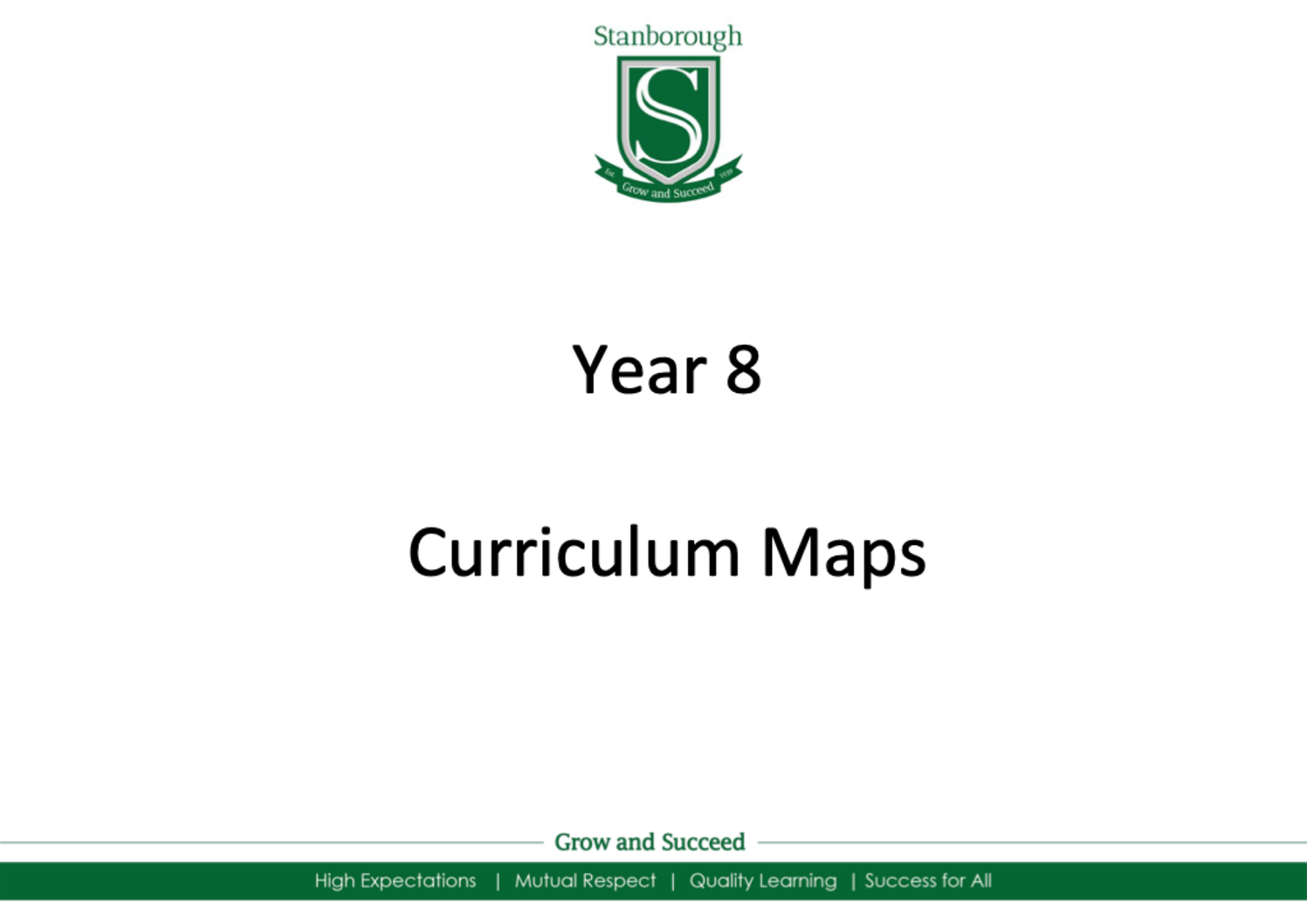 Year 8 Whole School Curriculum Booklet 2026